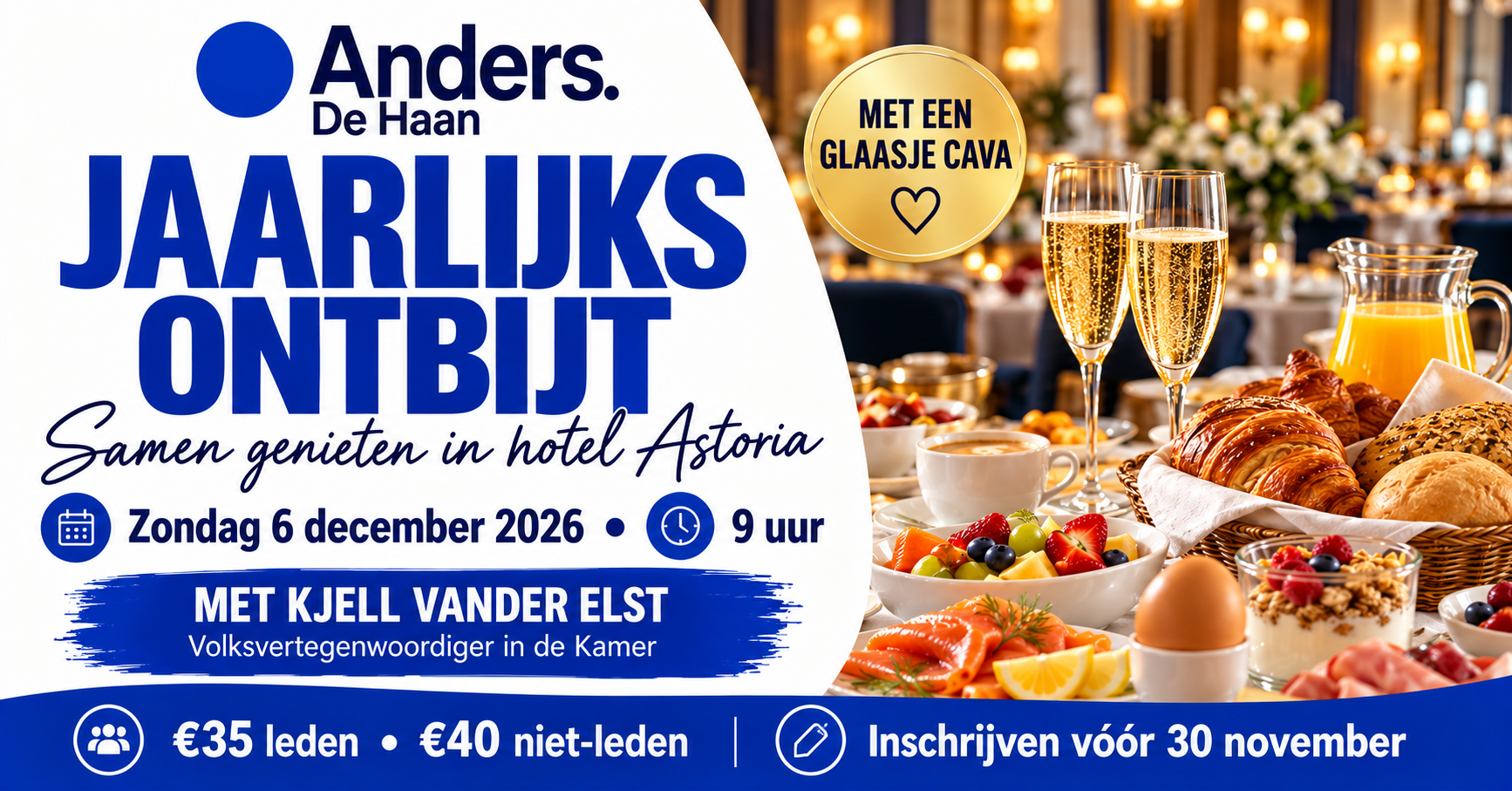 Ontbijt Anders.De Haan met Kjell Vander Elst